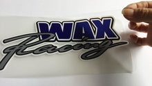 Wax racing stickers